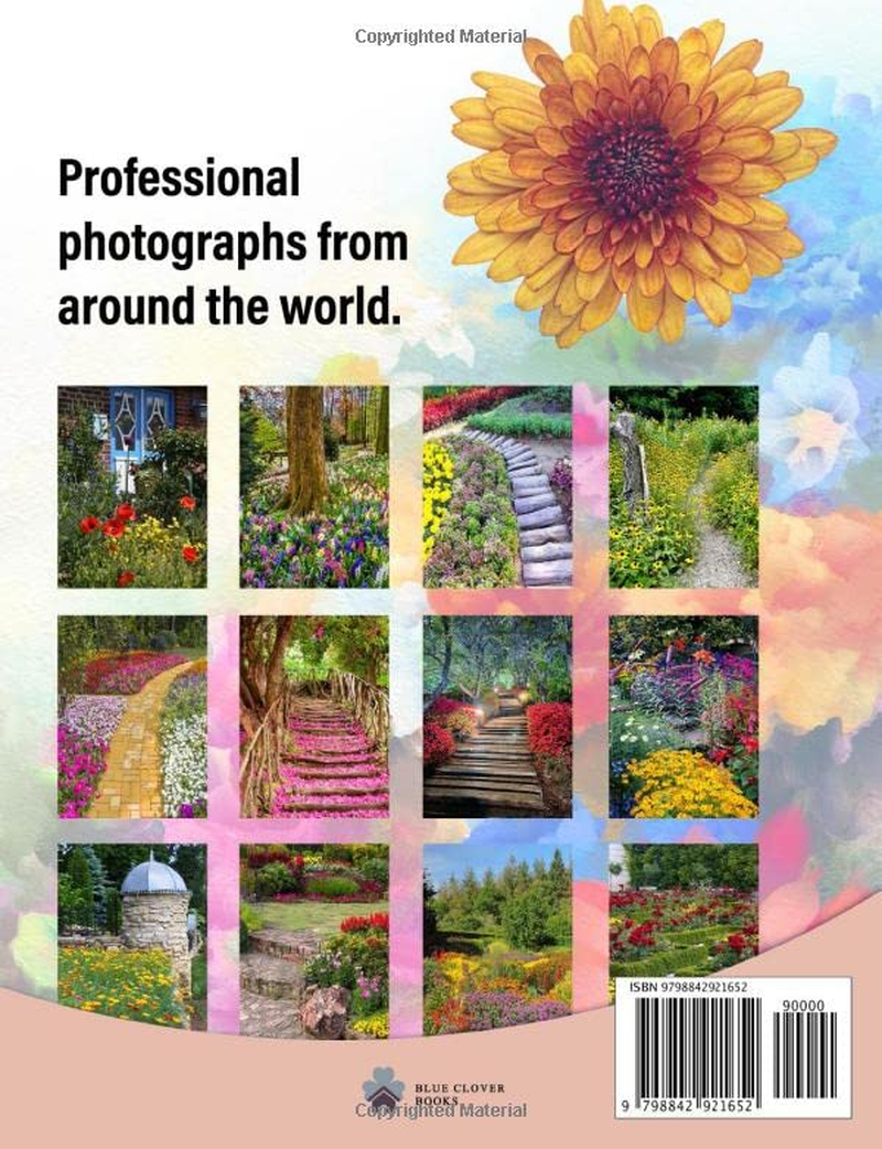 The 40 Most Beautiful Flower Gardens in the World: a Full Color Picture Book for Seniors with Alzheimer'S or Dementia