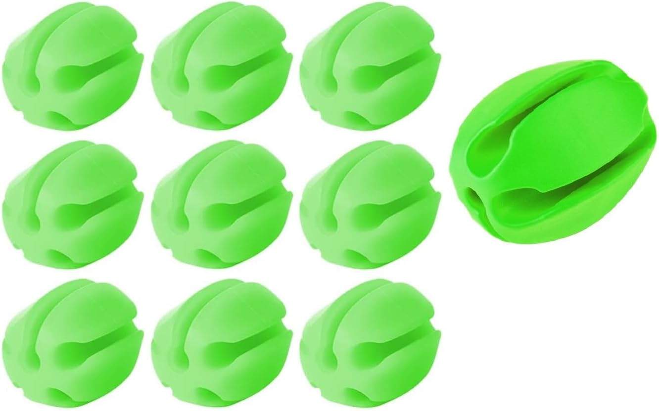 10Pcs Silicone Fishing Rod Holder Straps, 5 Hole Portable Fishing Rod Fixed Ball, Rubber Fishing Pole Clips Fly Fishing Accessories