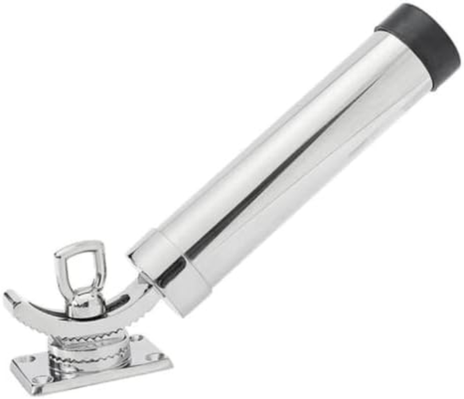 360 Degree Adjustable ZONADA Fishing Rod Holder, 316 Stainless Steel Fishing Rod Holder, Marine Grade, Deck Mount Rectangular Base for Marine Fishing Boat,Yacht image number 6