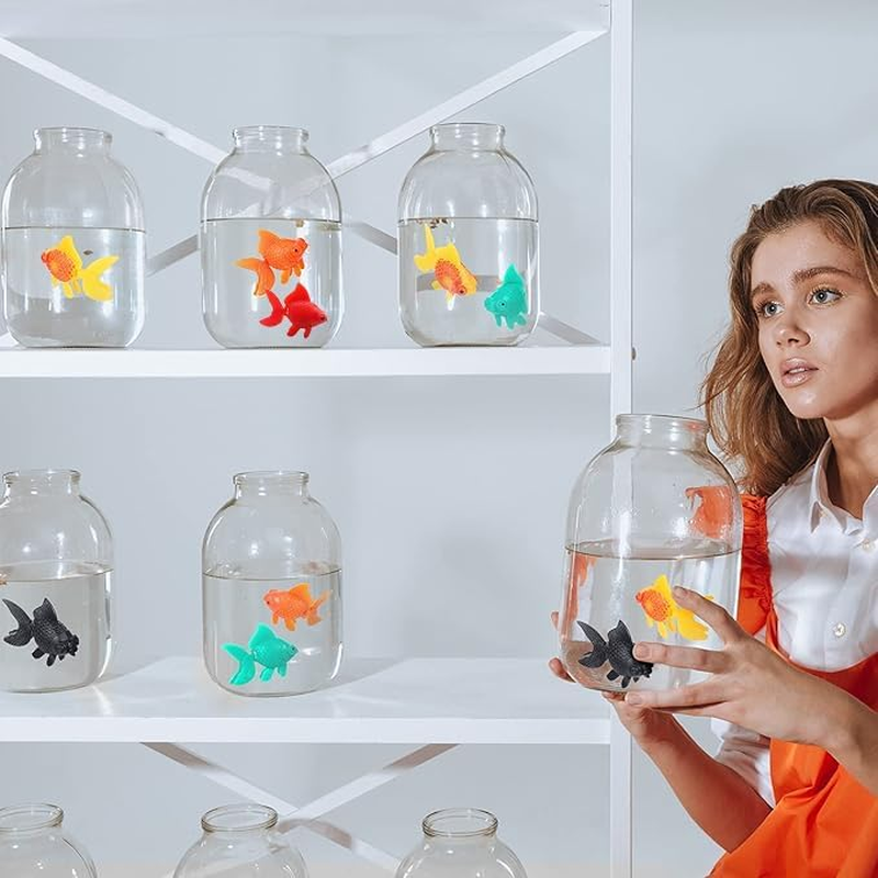 Artificial Goldfish Toys for Aquarium, 12 Pieces, Fish Tank Decoration image number 6