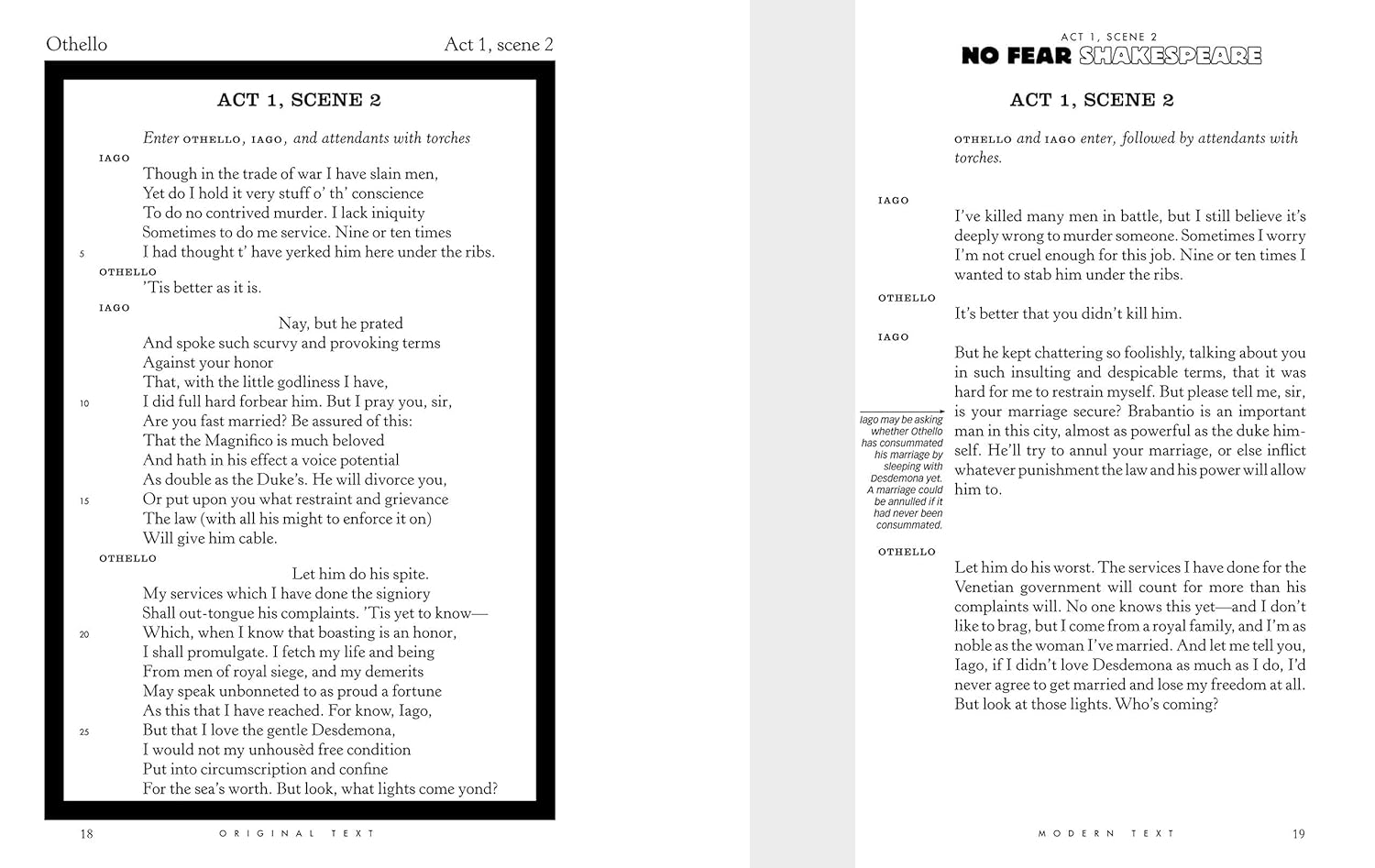 Othello (No Fear Shakespeare): No Fear Shakespeare Side-By-Side Plain English: 9 image number 3