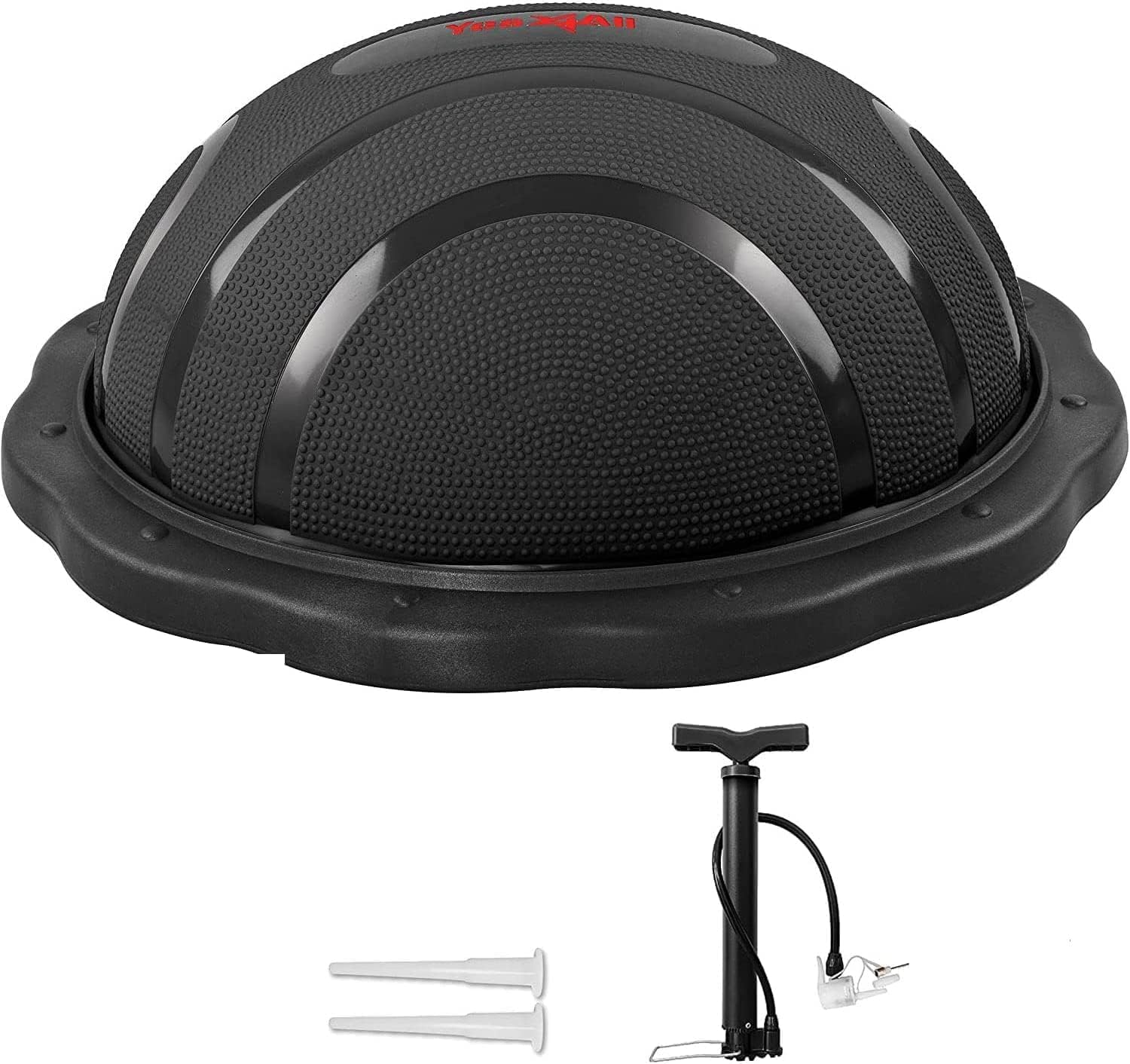 Yes4All Balance Board Trainer, Smooth Surface and Thick TPE Covered Roller; Wooden Trainer Board for All Training Level, Stability and Core Strength image number 2