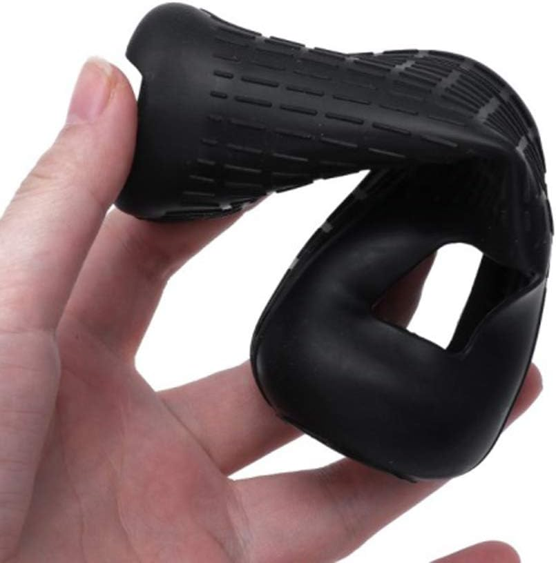 Lactivx Wii Silicone Case Cover with Wrist Strap for Nintendo Wii Remote Controlle Black 2 Packs image number 3