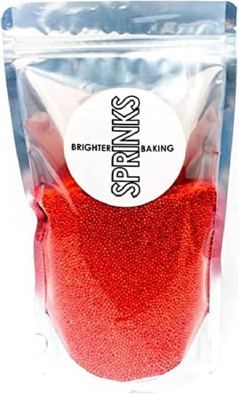 Sprinks Nonpareils Red Sprinkles 500G | Perfect for Cake Decorating Cupcakes Cookies Ice Cream and Baking | Adds Crunchy Texture and Colourful Touch to Desserts | Nonpareils for Cakes and Ice Cream image number 5