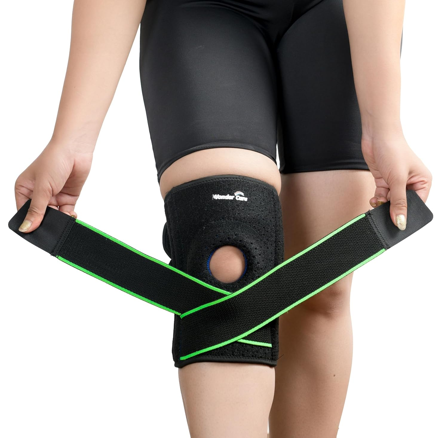 Wonder Care Knee Brace for Men/Women with Patella Gel Pads & Anti-Slip Silicone Strip Support Best Knee Brace for Pain, Knee Brace with Side Stabilizers, Adjustable Patella Compression Knee Support image number 5