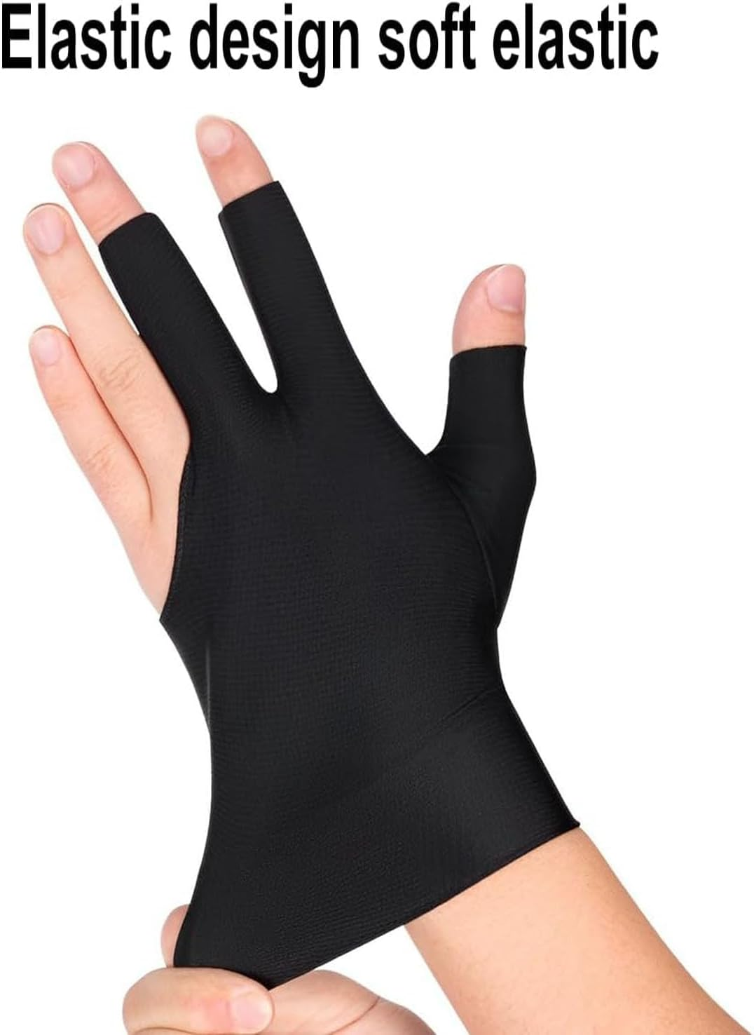 4 Pcs Billiards Gloves,Three Finger Gloves Snooker Gloves,Left Hand Pool Gloves,Non-Slip Breathable Snooker Gloves image number 3