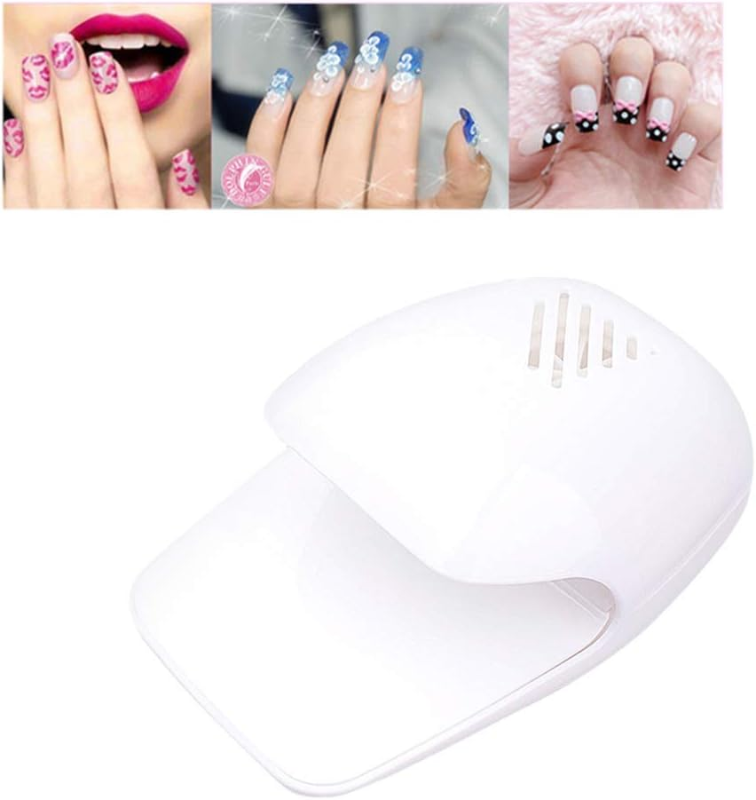 Lurrose Fingernail Dryer Mini Nail Dryer Portable Nail Dryer with Fan Mini Size for Regular Nail Polishes Nail Air Dryer image number 5