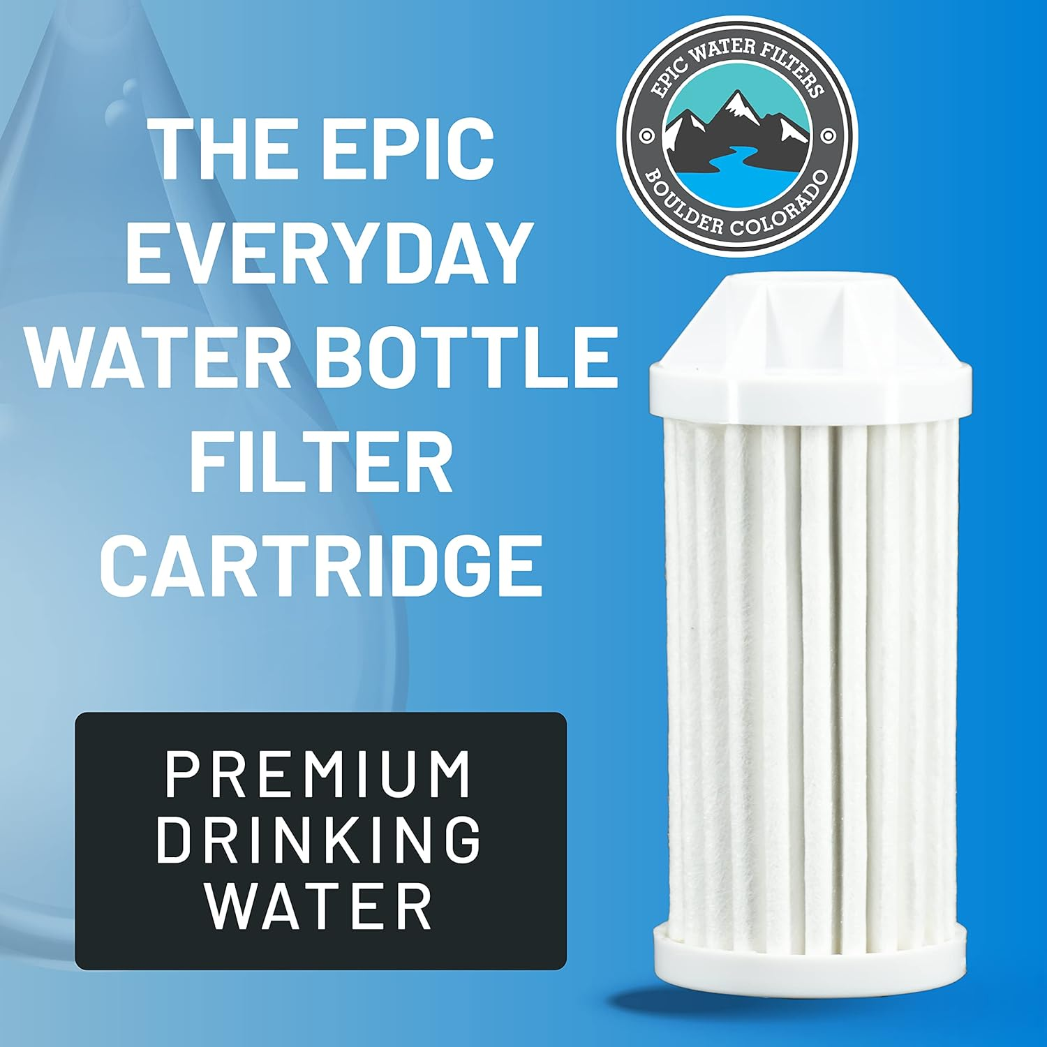 Epic Everywhere Bottle Filter Replacement Cartridge | 1-Pack | 75 Gallon Total Filter Life | 3-4 Month Supply &hellip; image number 3