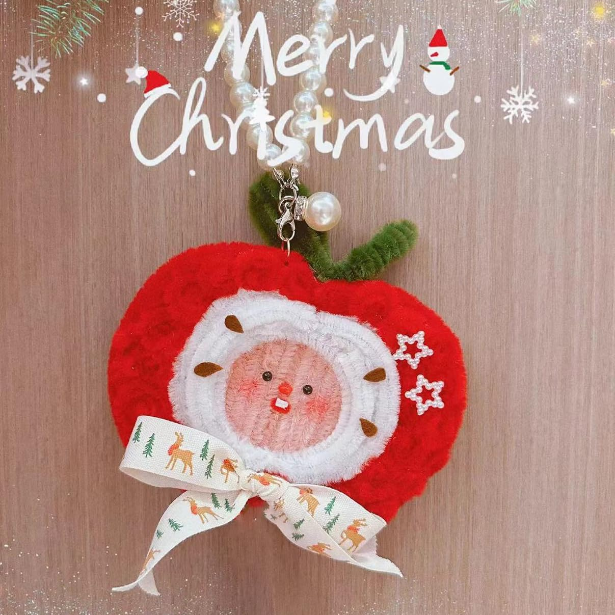 150Pcs Christmas Pipe Cleaners Craft Set Including 50Pcs Green Chenille Stems, 50Pcs White Chenille Stems, and 50Pcs Red Pipe Cleaners for DIY Crafts Christmas Decorations (150Pcs Red White Green) image number 3