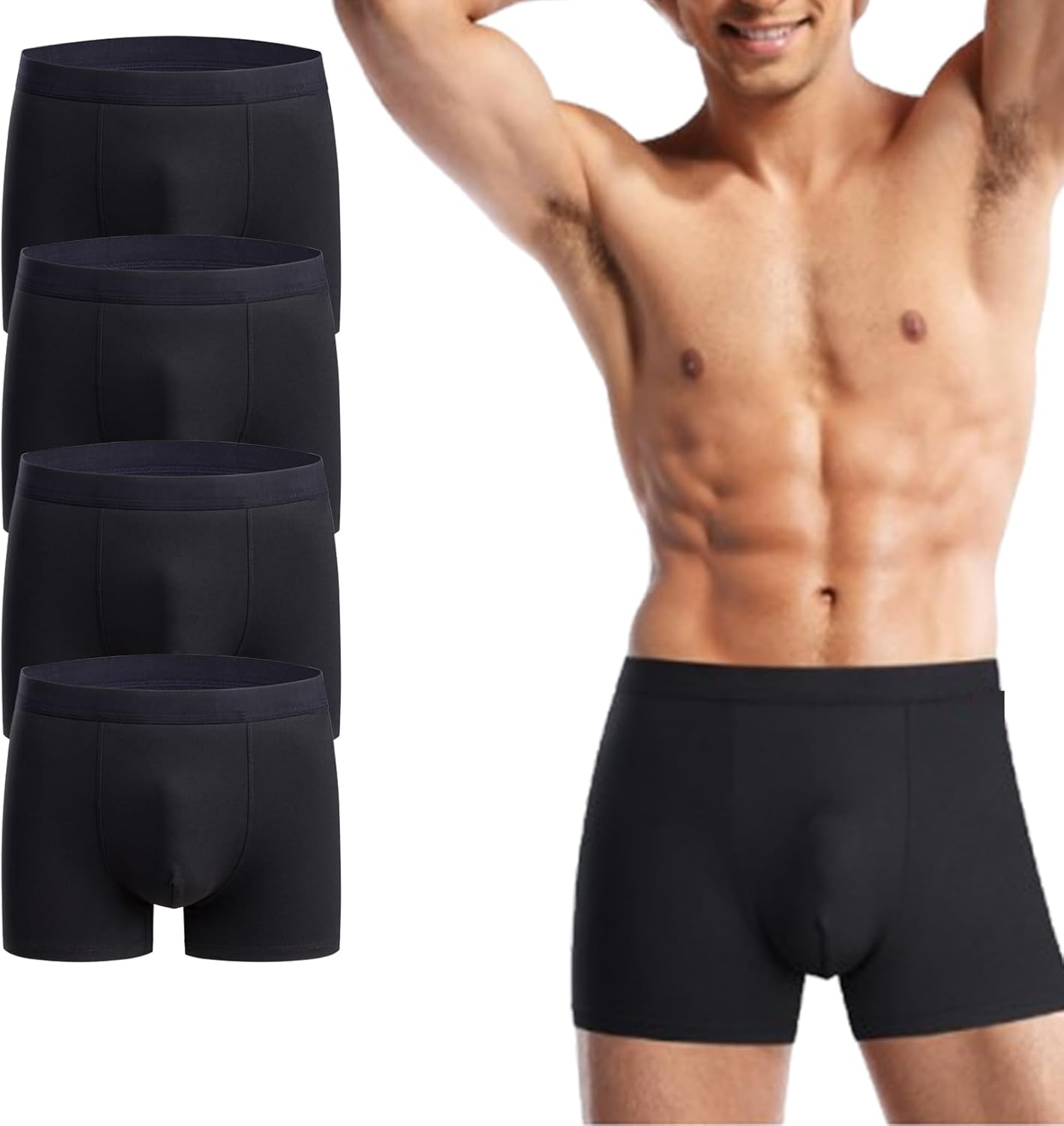 Octipa Men'S Ultra-Absorbent Incontinence Boxer Briefs,3/4Pcs Octipa Mens Incontinence Underwear