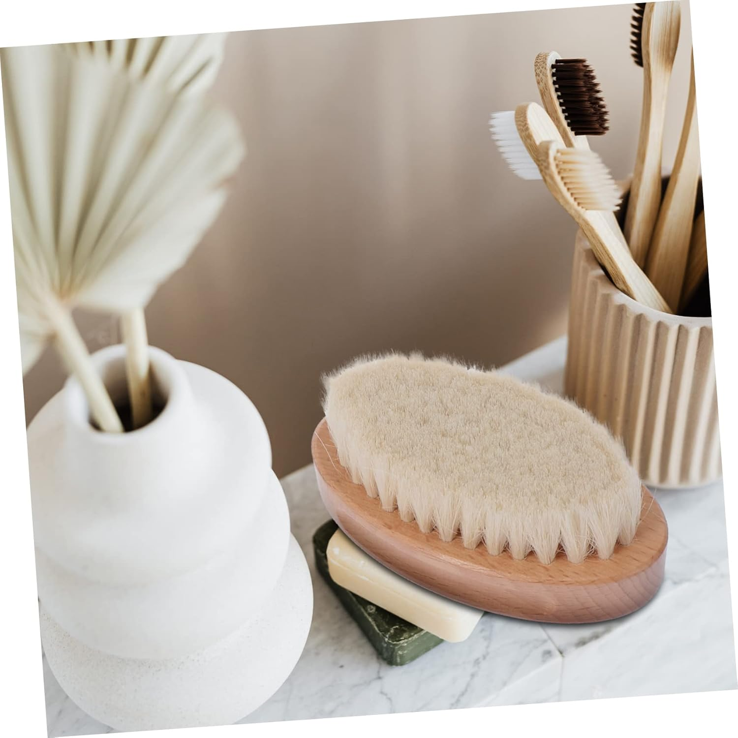 Bestonzon 2Pcs Detangling Hair Brush Hair Brush Women Barber Duster Cleaning Salon Duster Cutting Dust Cleaning image number 1