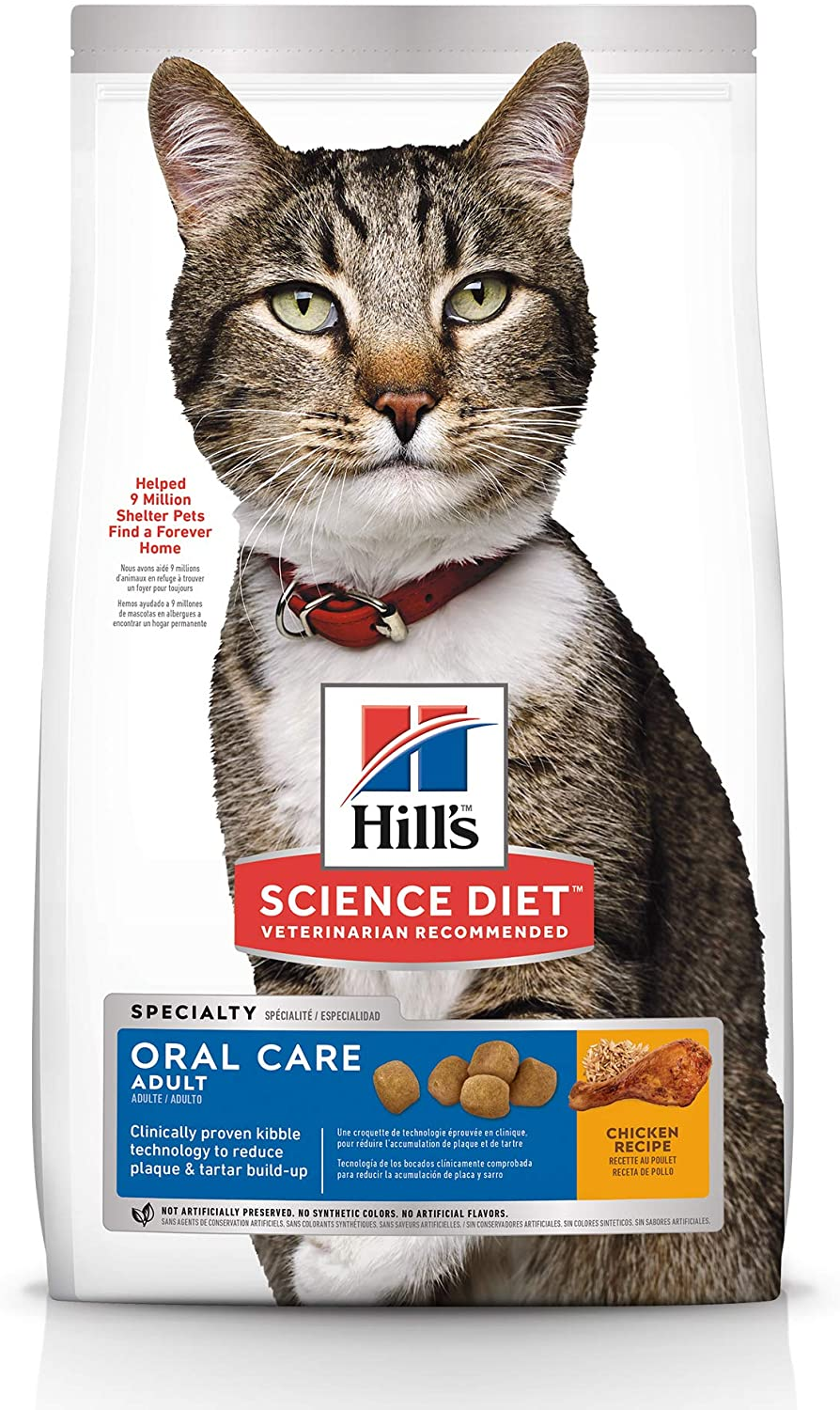 Hill'S Science Diet Oral Care Adult, Chicken Rice & Barley Recipe, Dry Cat Food for Dental Health, 2Kg Bag image number 4
