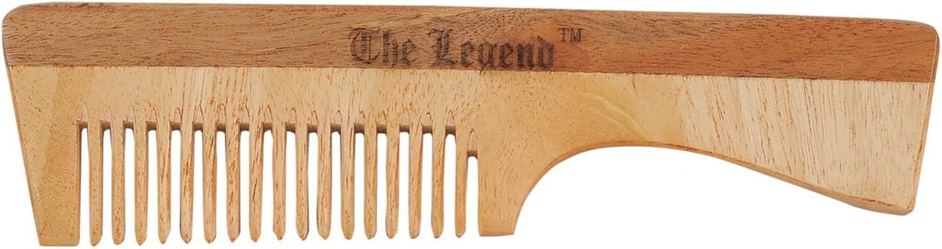 The Legend Neem Comb, Wooden Comb | Hair Growth, Hair Fall, Dandruff Control | Hair Straightening, Frizz Control | Comb for Men, Women (Wideteeth,Handle and Normal, Pack of 3) image number 3