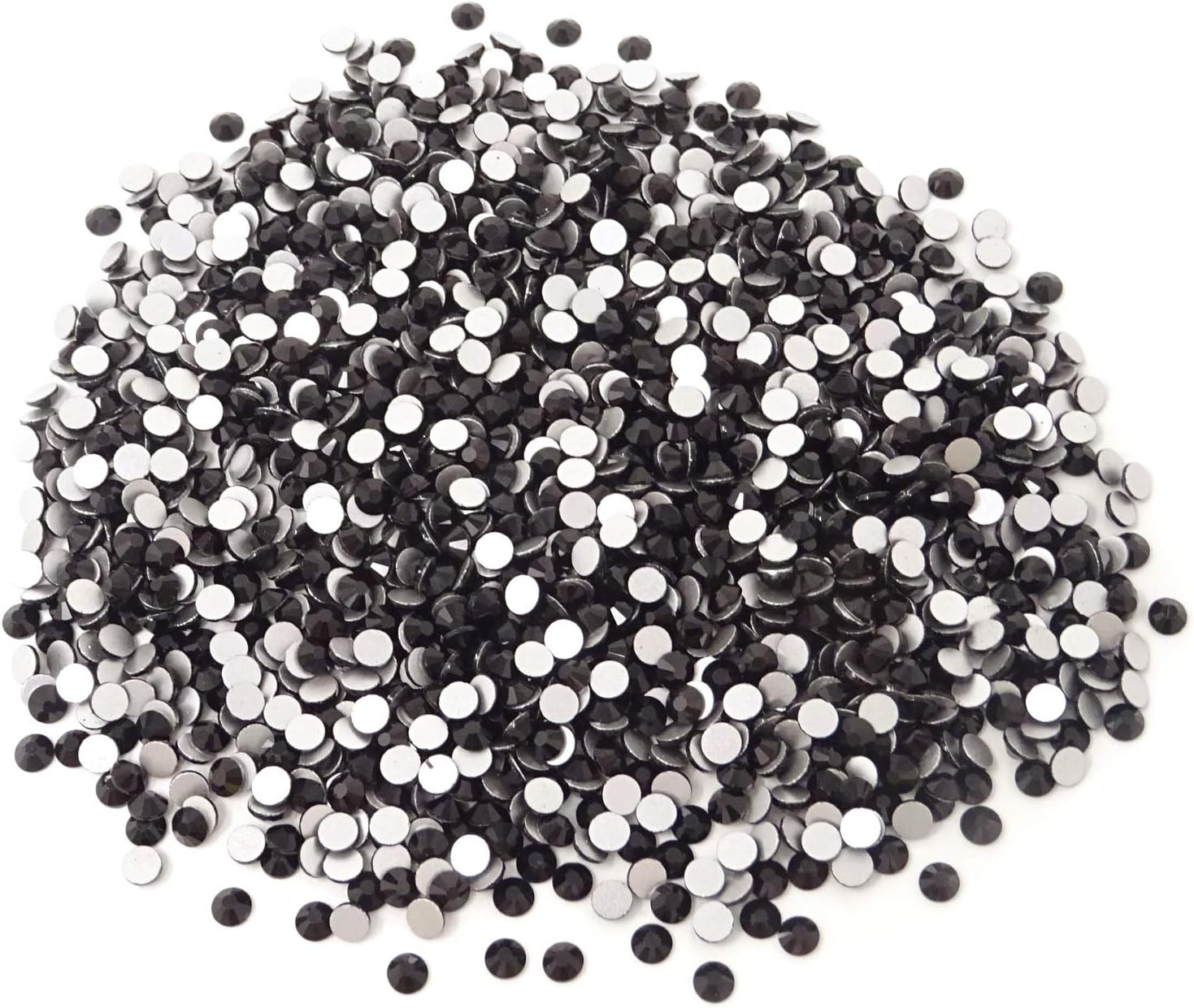 Honbay 1440PCS 5Mm Ss20 Sparkly round Flatback Rhinestones Crystals, Non-Self-Adhesive (Light Green)