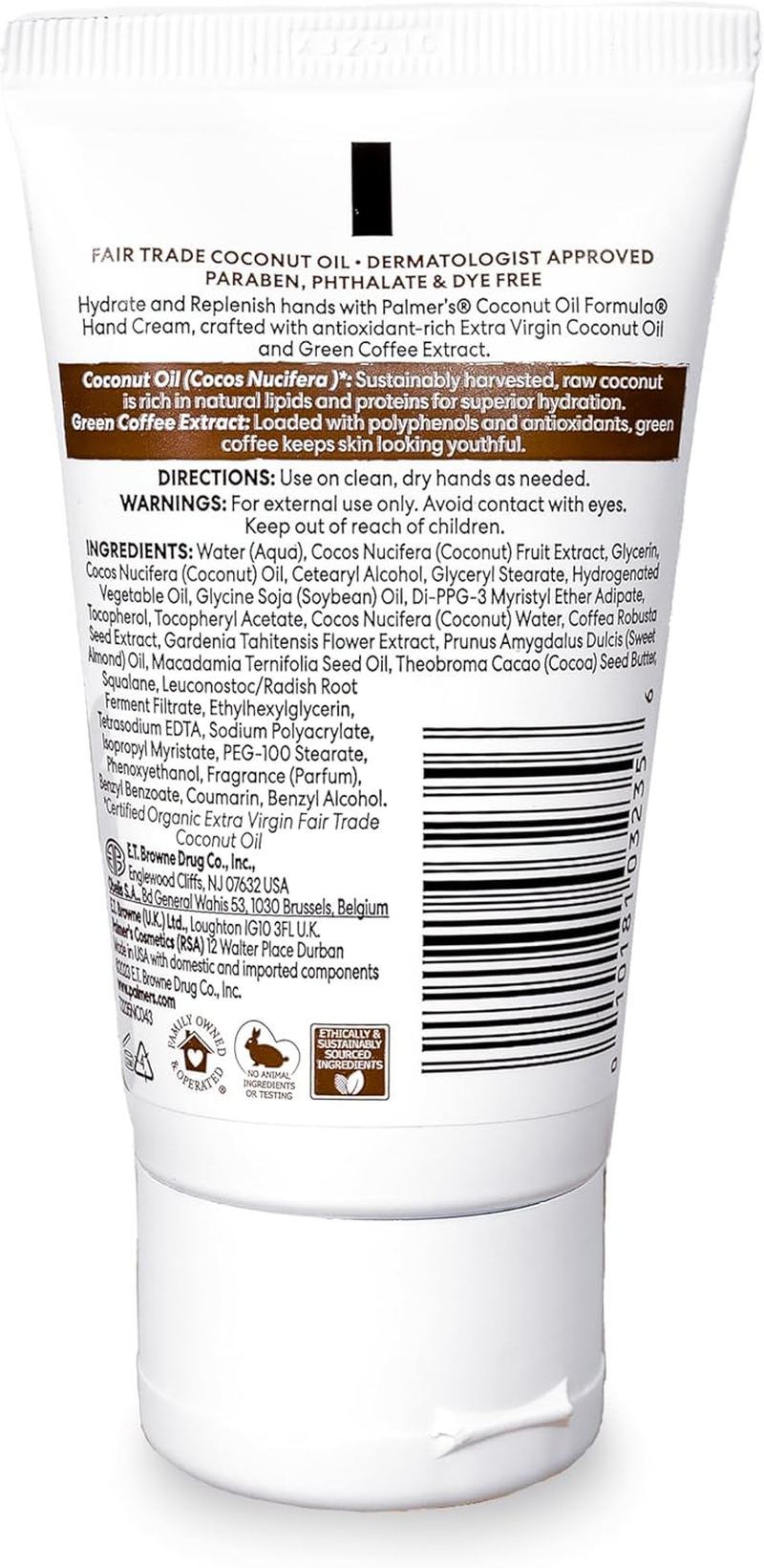 PALMER'S Coconut Oil Formula Hand Cream, 60G image number 1