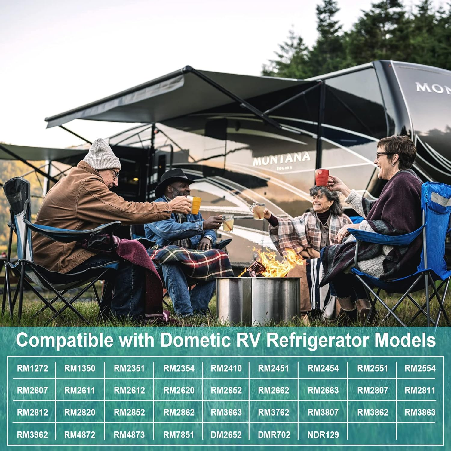 NOVINO Refrigerator Thermistor for Dometic RM Series, 2 Wire, -20&deg;C to 105&deg;C, Waterproof, LCD Display