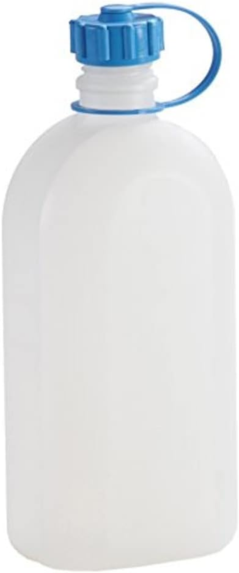 H&uuml;nersdorff Plastic Bottle/Storage Bottle with Tight Screw Lid, 2 Litres, Made in Germany, Natural, Industrial, Laboratory, Chemical Storage and Transportation