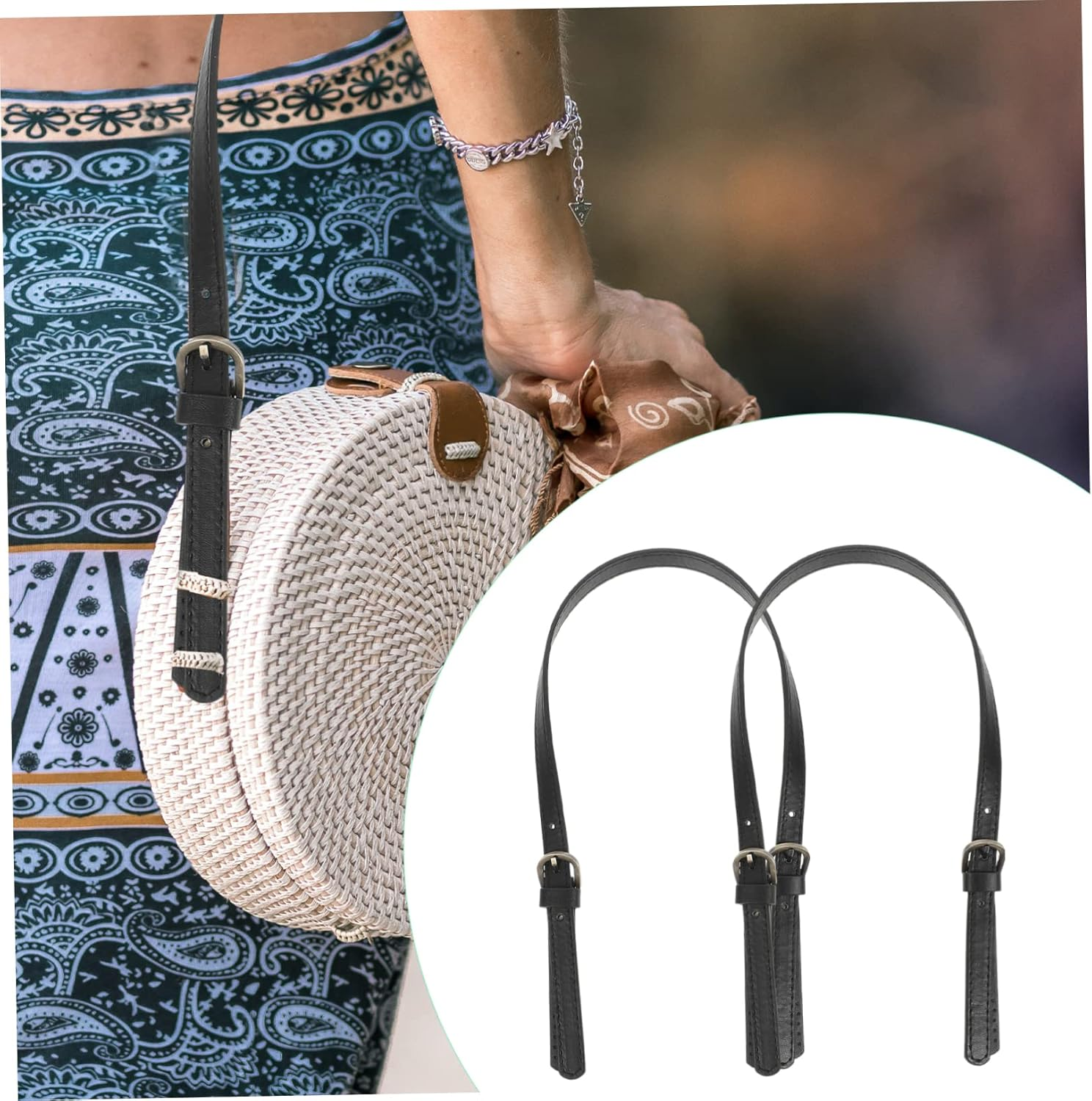 TEHAUX Handbag Strap over the Shoulder Bag Sling Bag Women Woman Wallet Tote Bag Women Cosmetic Bags for Women Handbag Handles Purse Straps Women Handbags Shoulder Purse Buckle Kit image number 6