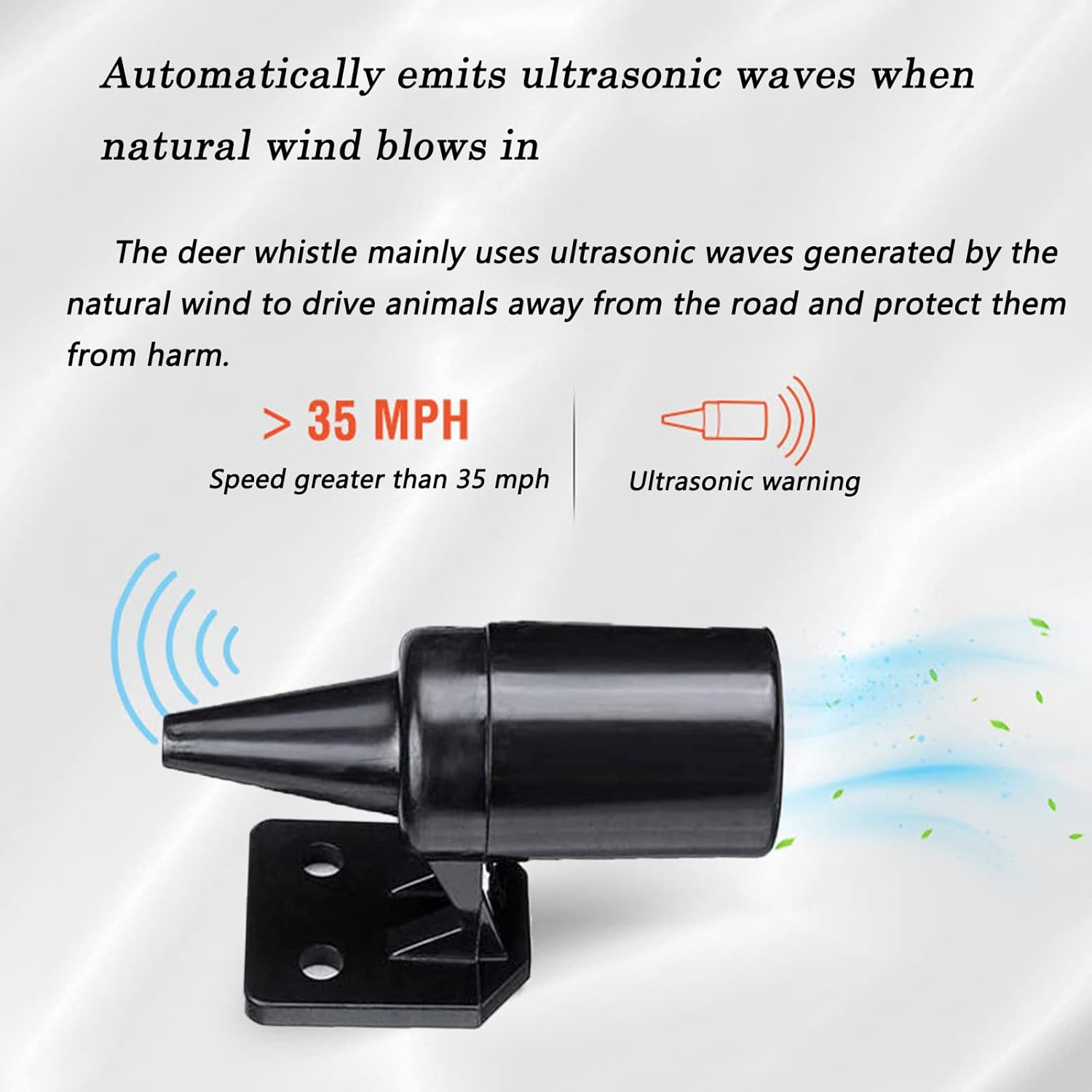 Pack of 6 Car Deer Warning, Ultrasonic Wildlife Warning, Stag Whistle Ultrasonic, Deer Whistle Warning, for Cars, Vehicles, Motorcycles image number 4