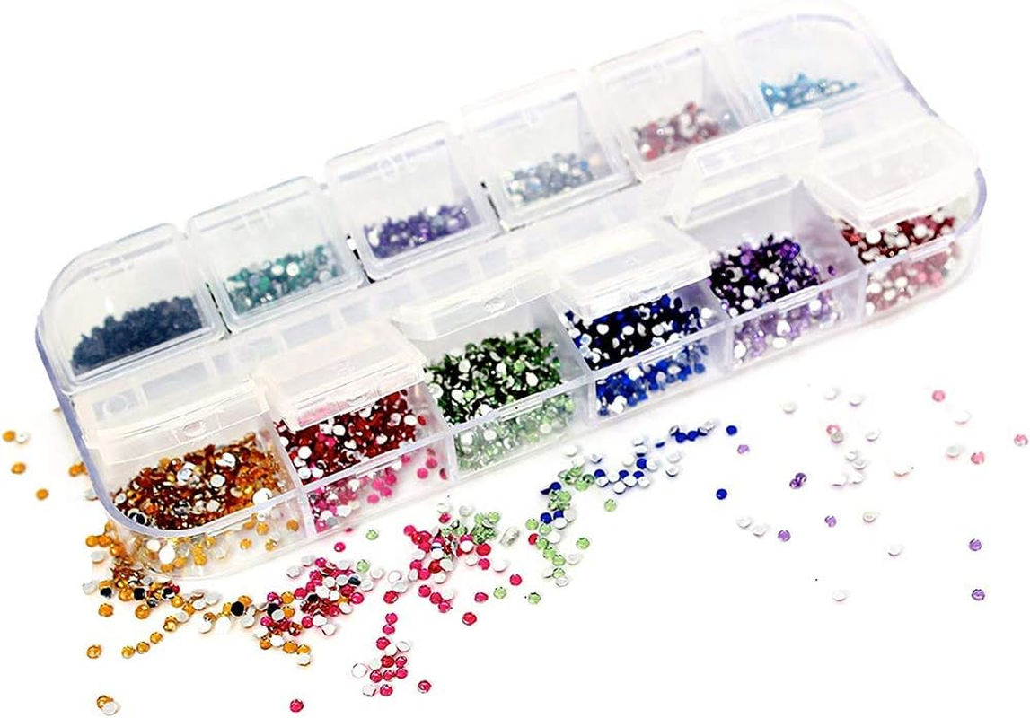 1 Box Rhinestones Nail Crystal Set Jewelry Gems Nail Art Decoration DIY Craft image number 2
