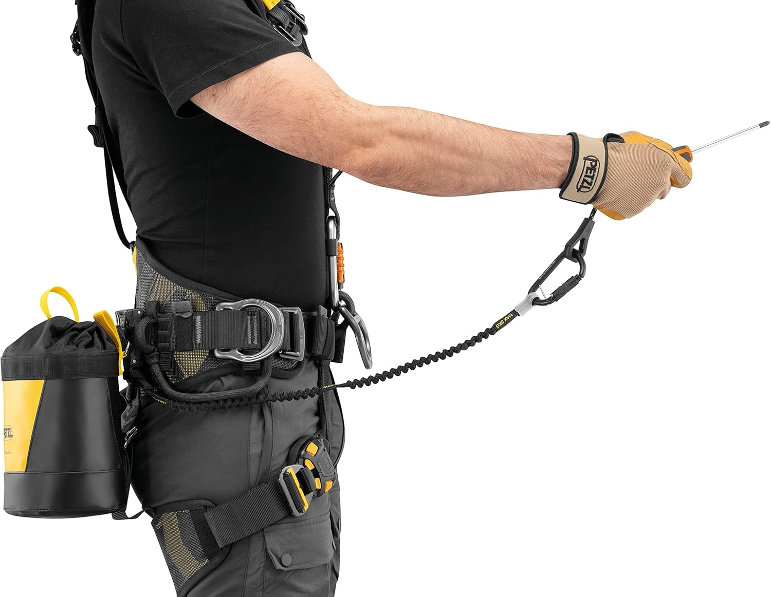 PETZL INTERFAST Quick Connection Accessory for TOOLBAG and TOOLEASH - Black image number 1