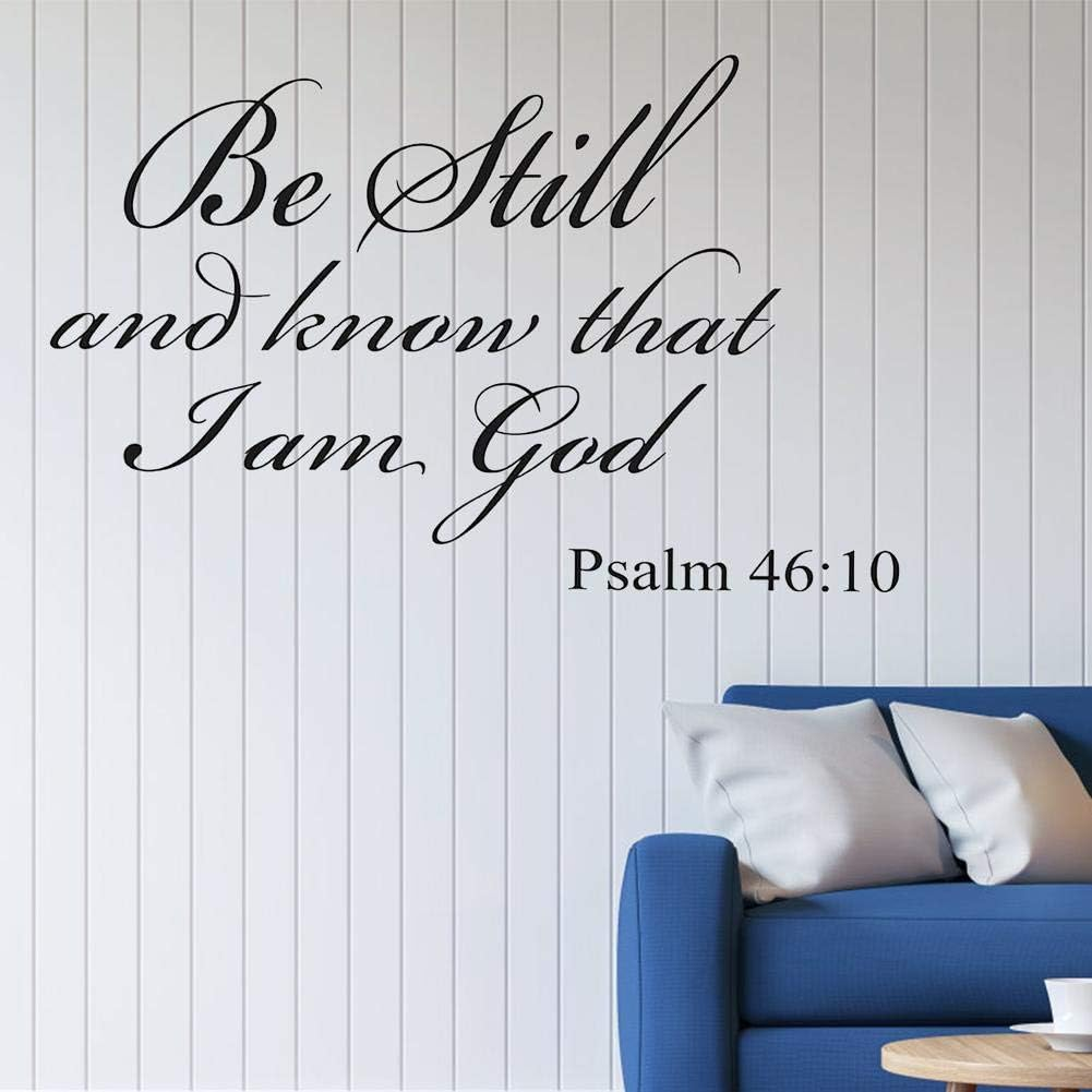 Bible Sticker of Bible Verse Wall Decals Christian Quote Wall Art Stickers Religious Decor Christian Wall Art Quote Lettering image number 2