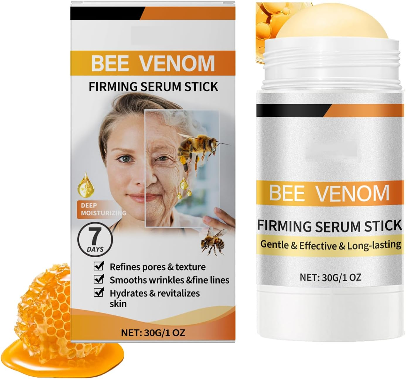 Botox Bee Venom Firming Serum Stick Cream Australia,Facial Skin Care Products,Anti-Wrinkle,Tighten and Lifts Moisturizer,Wrinkle Removal Cream for Face and Body image number 5
