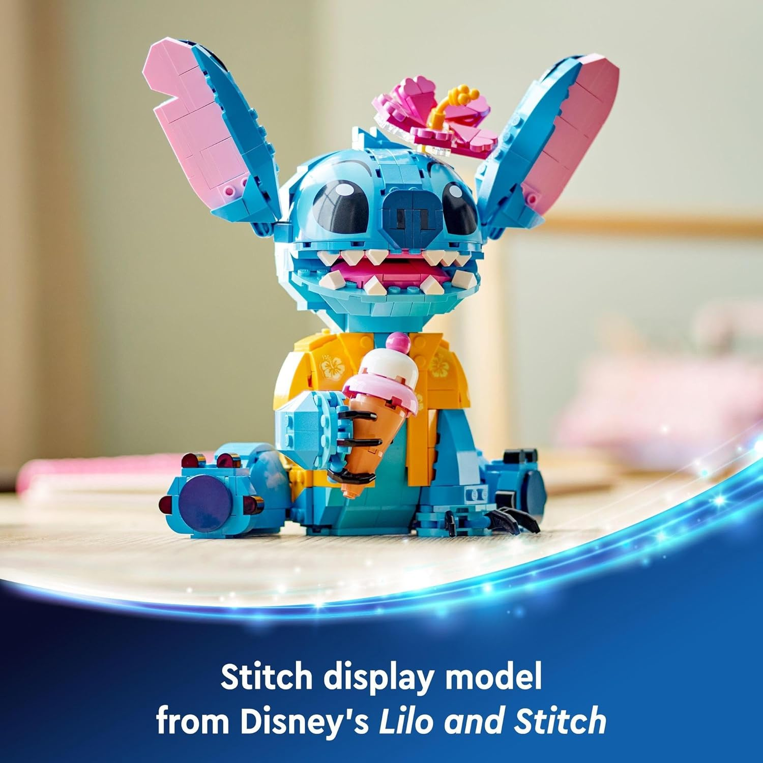 LEGO | Disney Stitch Figure Building & Construction Toy, Lilo & Stich Merchandise for Girls Age 9-12, Creative Kids Toy with Moving Parts, Model Building Kit for Room D&eacute;cor for 9 Year Old Girl 43249 image number 1