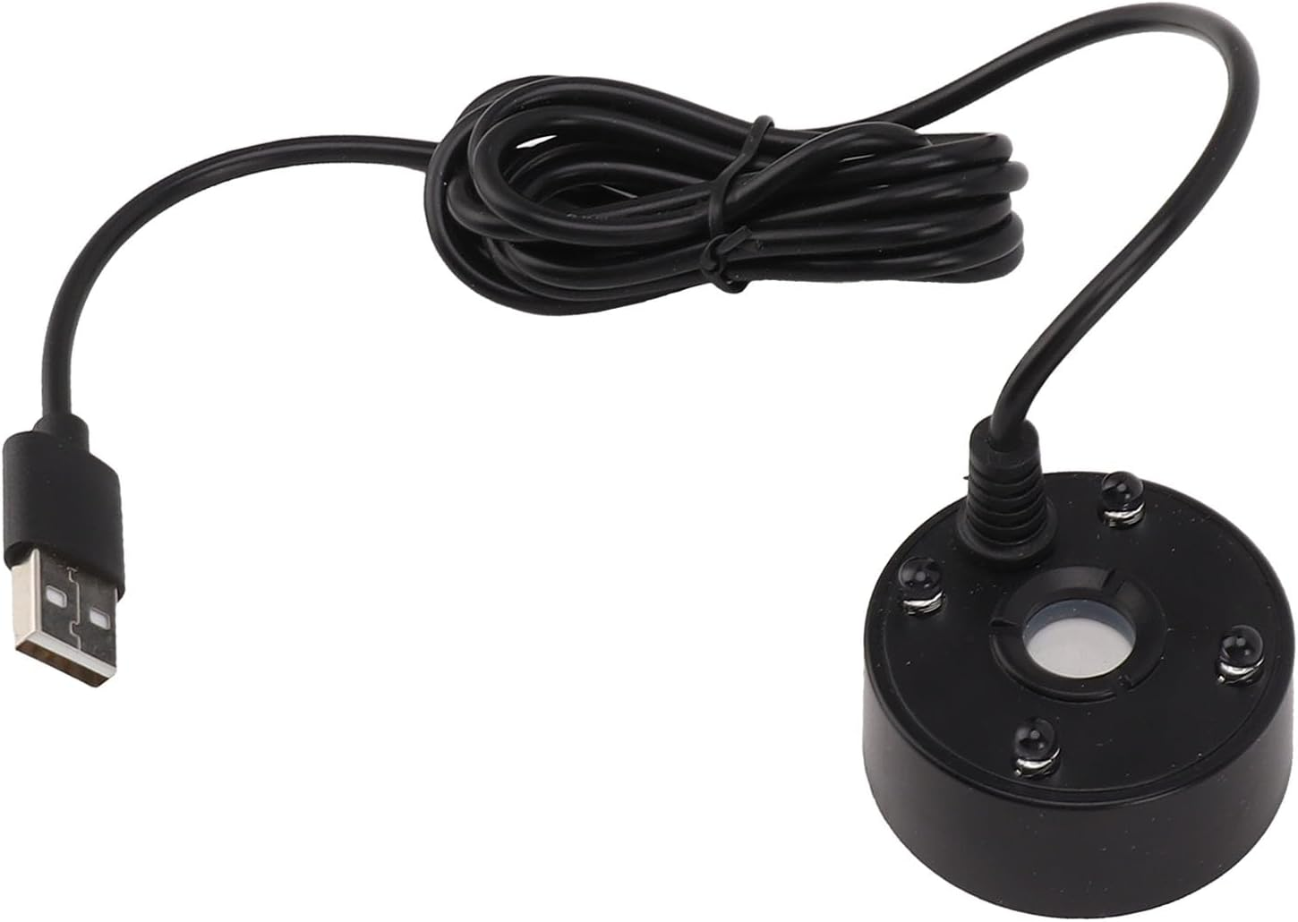 Mist Maker, USB Mist Maker with RGB LED Lights, Ultrasonic Fogger for Ponds, Wigwams, Fish Tanks, No Heat Mist Maker, Easy to Operate, 5V (Black) image number 6