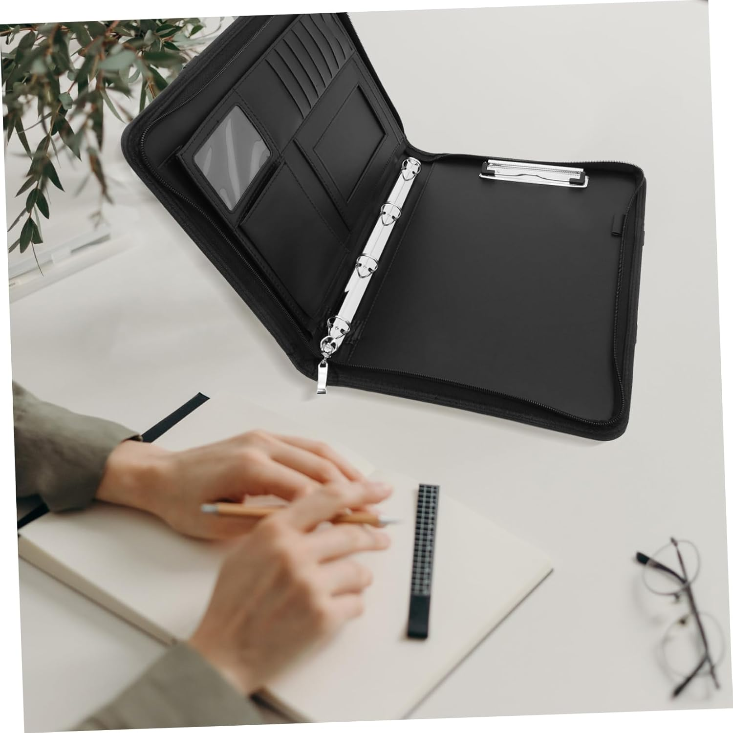 Portable Zippered Document Storage Bag Multi-Functional Organizer for Files Papers and Accessories Lightweight Design for and Travel image number 4