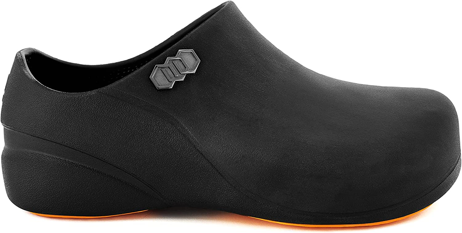 Stico Men'S Slip Resistant Chef Clogs, Professional Non-Slip Work Shoes for Restaurant Hospital Nursing Garden [Black] image number 4