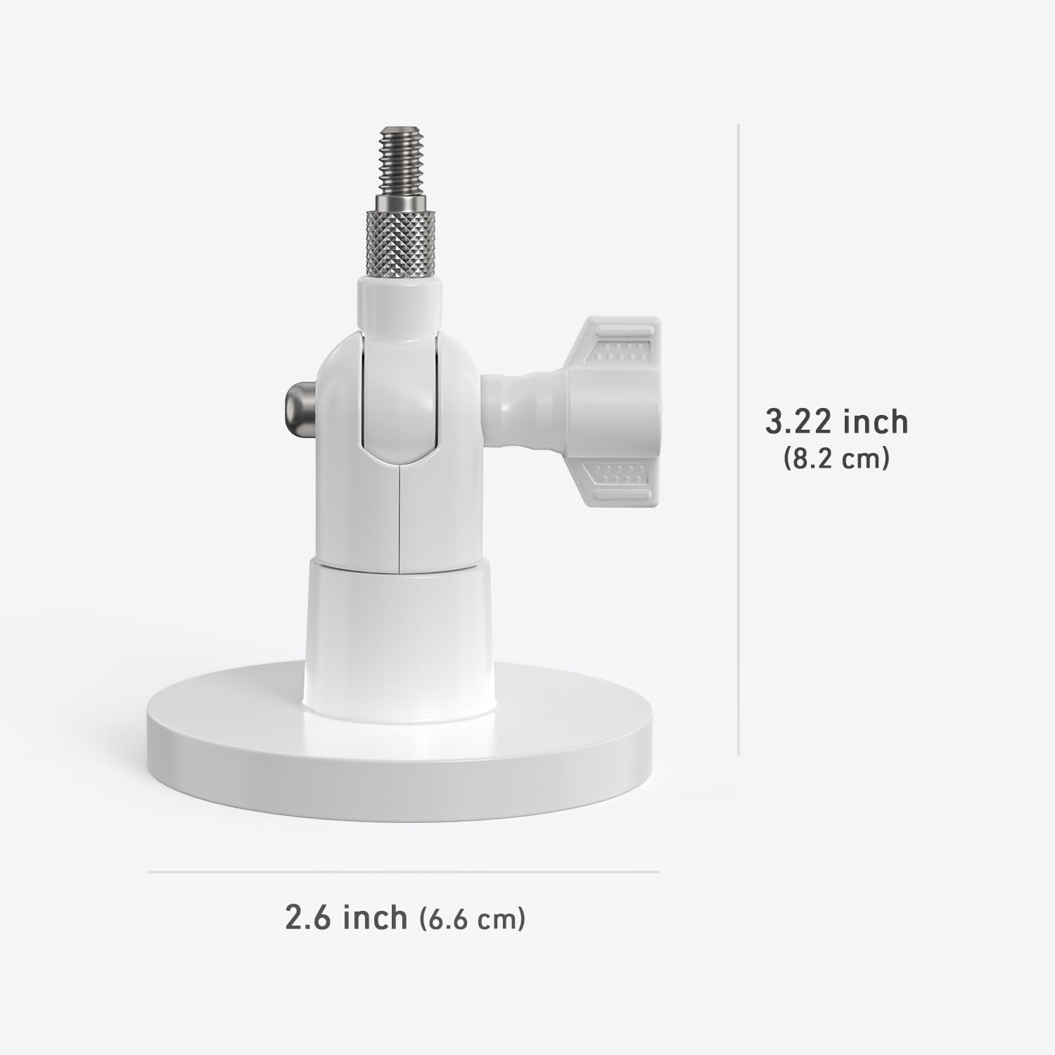 Holicfun Indoor Outdoor Camera Magnetic Mount, Compatible with Ring, Blink, Eufy, Google Nest, Wyze, Arlo, Simplisafe, Reolink, and Tapo Cameras - White image number 4
