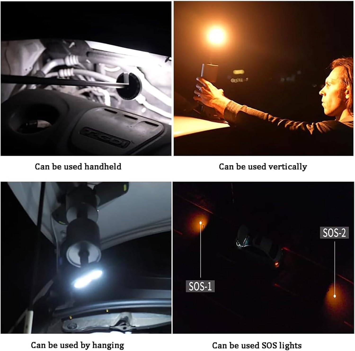 Camping Lights, 10000Mah Battery, Large Capacity LED Camping Lantern, Portable Telescopic & Foldable Rechargeable Night Light, Super Bright 800 Lumens, IPX7 Waterproof Outdoor Emergency,Travel (Green) image number 5