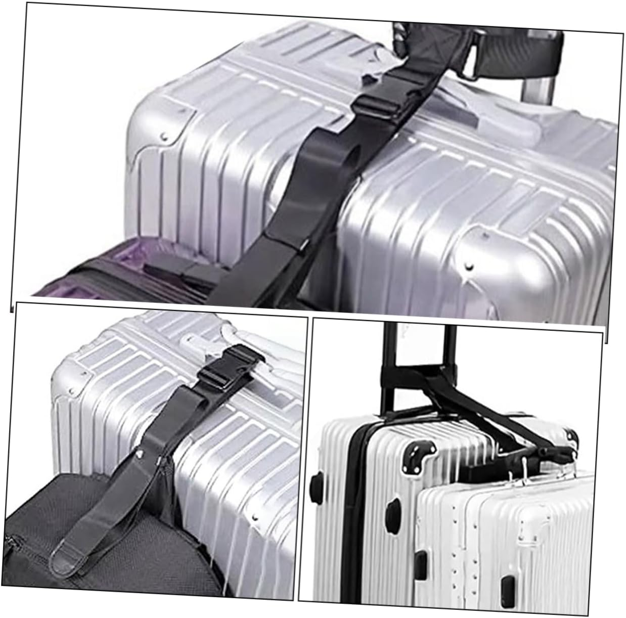 HEALEEP Adjustable Luggage Straps for Lightweight Suitcase Travel Accessories for Plane Carrying Bags image number 1