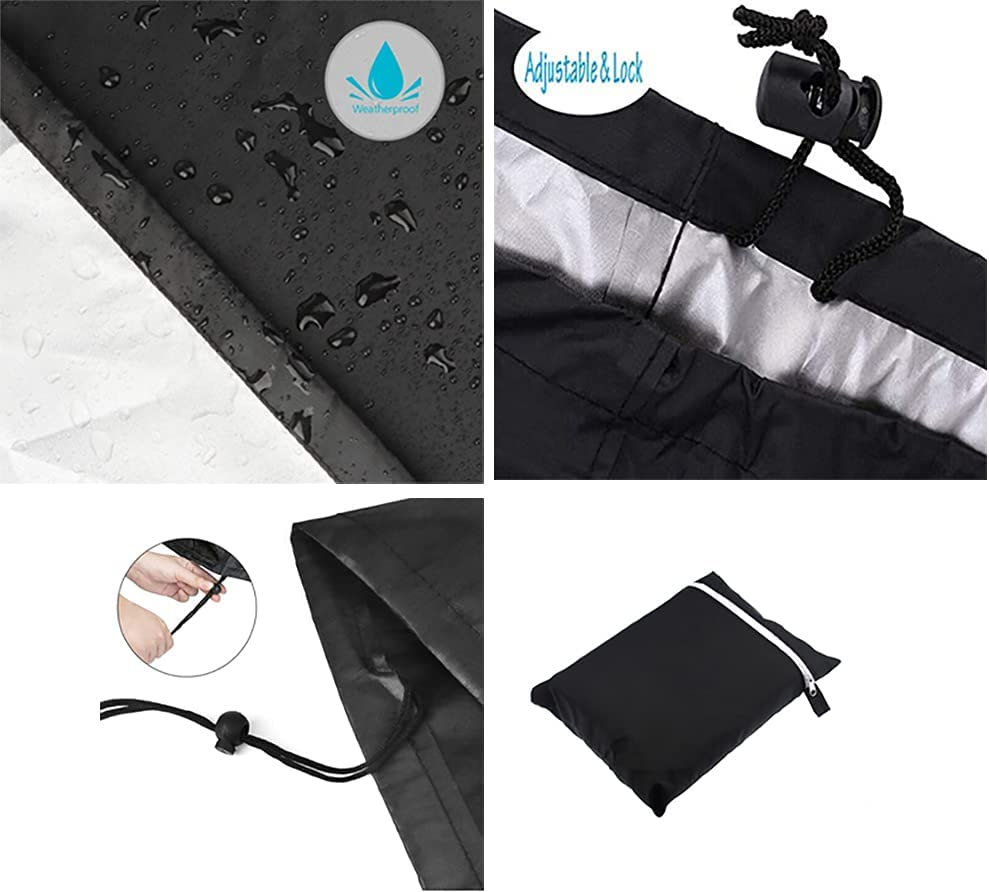 BBQ Cover Adjustable Grill Dedicated Waterproof Gas Grill Cover for Weber Char-Broil Brinkmann Tepro Etc UV &Dust Resistant Oxford Durable Material for Outdoor Indoor (M：39In) image number 1