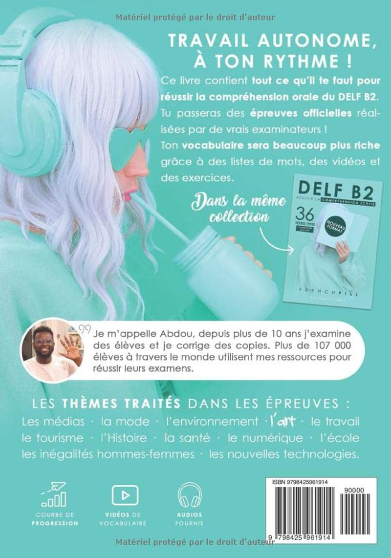 DELF B2 : R&eacute;ussir La Compr&eacute;hension Orale: 12 &Eacute;preuves Officielles + Correction D&eacute;taill&eacute;e image number 1