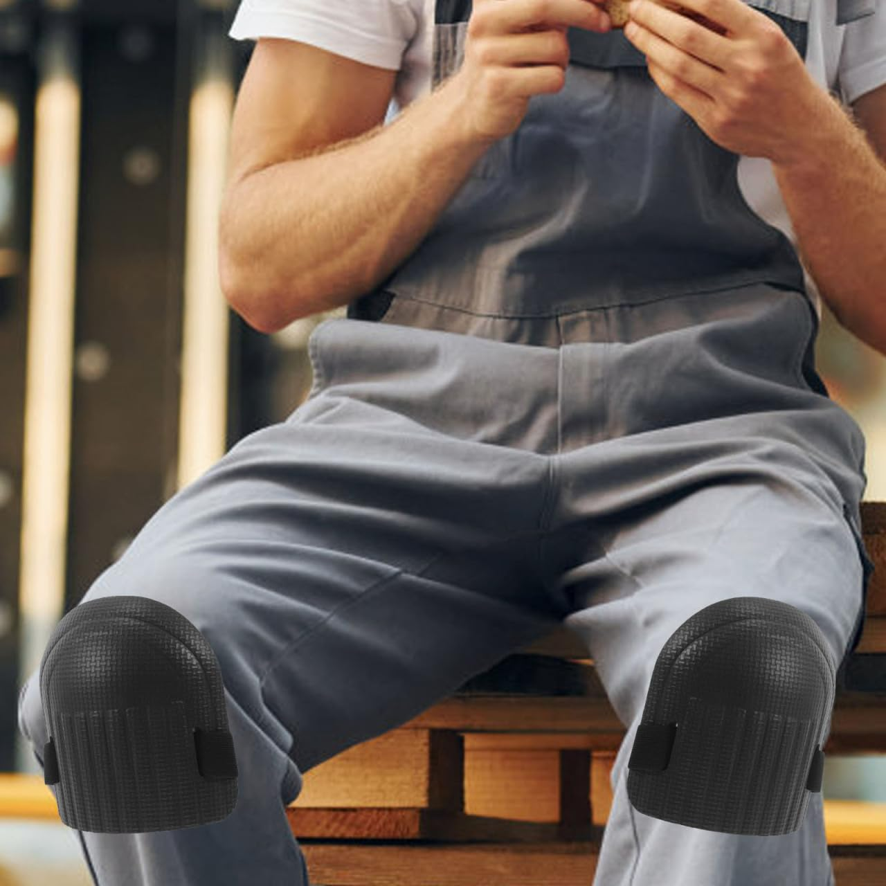 Yardwe 2Pcs Gardening Kneeler Knee Brace for Men Knee Pads for Cleaning Floors for Women Knee Guards Womens Knee Pads Kneepads Knee Pad for Daily Use Knee Support Black Eva image number 1