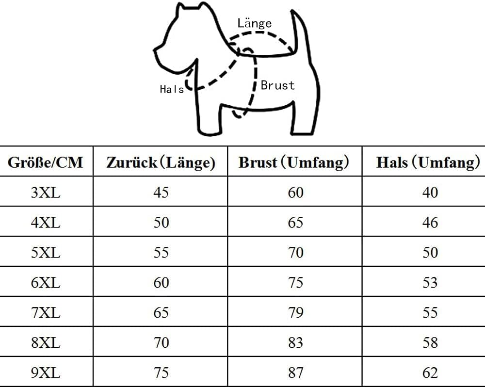 EASTLION Large Dog Warm Hoodies Coat Clothes Sweater Pet Puppy T Shirt,Grey 3XL image number 6