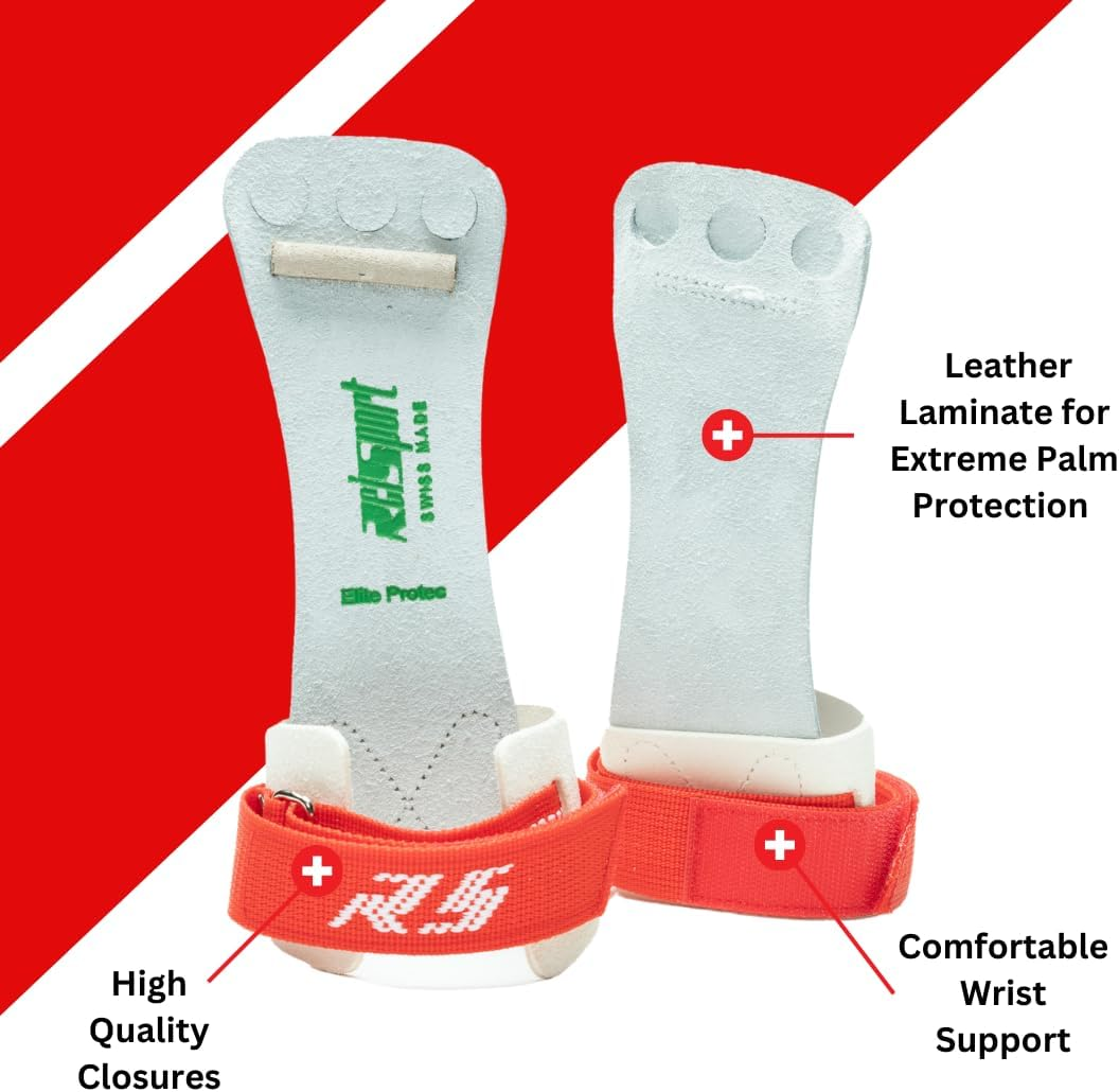 Reisport Protec Elite Hook & Loop High Bar Grips image number 3