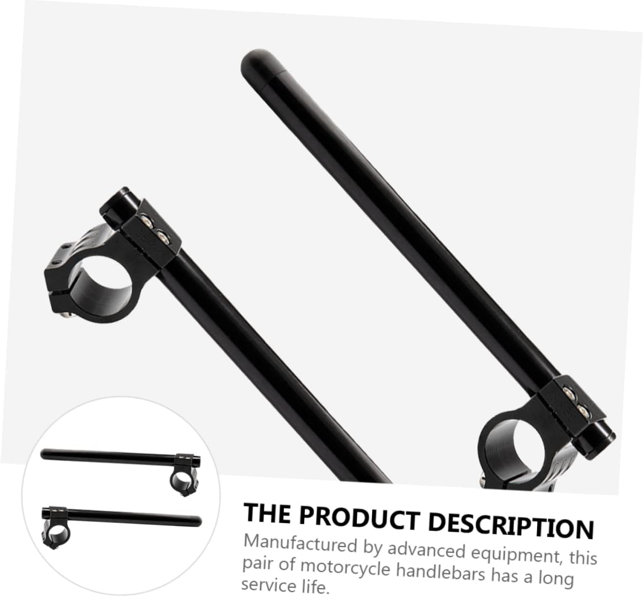 Mikinona Motorcycle Aluminum Handlebar Motorcycle Handle Bar 1 Pair Cnc Machined Universal Fit for Street Cafe Racer Custom Riding Experience Motorbike Upgraded Accessories image number 1