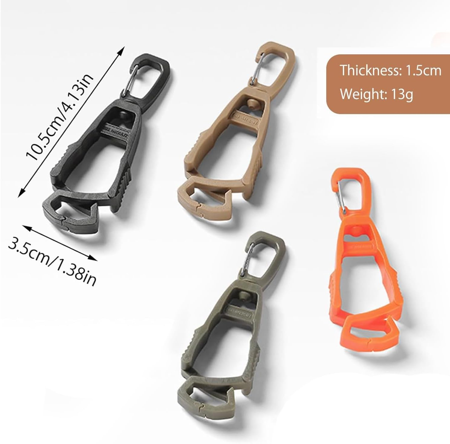 4Pcs Glove Clips, Glove Holder, Glove Clips for Work, Work Gloves, for Duty Belt, for Duty Belt, for Construction Work Glove Clip, Prevent Losing image number 1