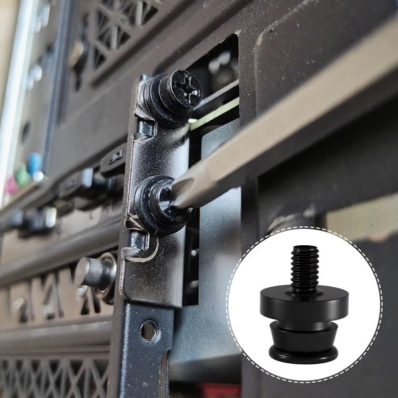 12PCS Hard Drive Screws with Rubber Washer, Anti-Vibration Shock Absorbing PC Hard Drive Screws, 3.5" HDD SSD Mounting Screws for Computer Case, NAS, Home Server (Black) image number 1