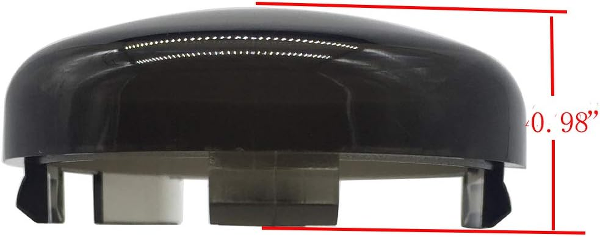 Smoke Turn Signal Lens Cover Compatible with Harley-Davidson Sportster Street Glide Road King Softail,4 PCS image number 3