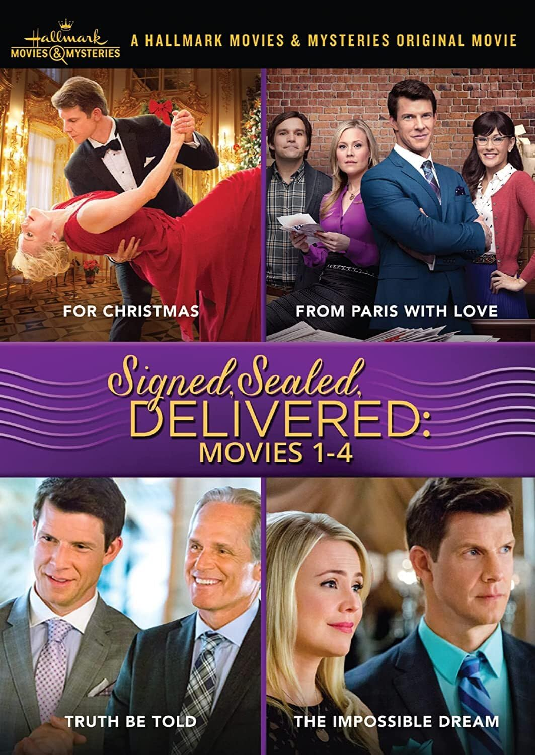 Signed, Sealed, Delivered Collection: Movies 1-4 (For Christmas, from Paris with Love, Truth Be Told, the Impossible Dream) image number 2