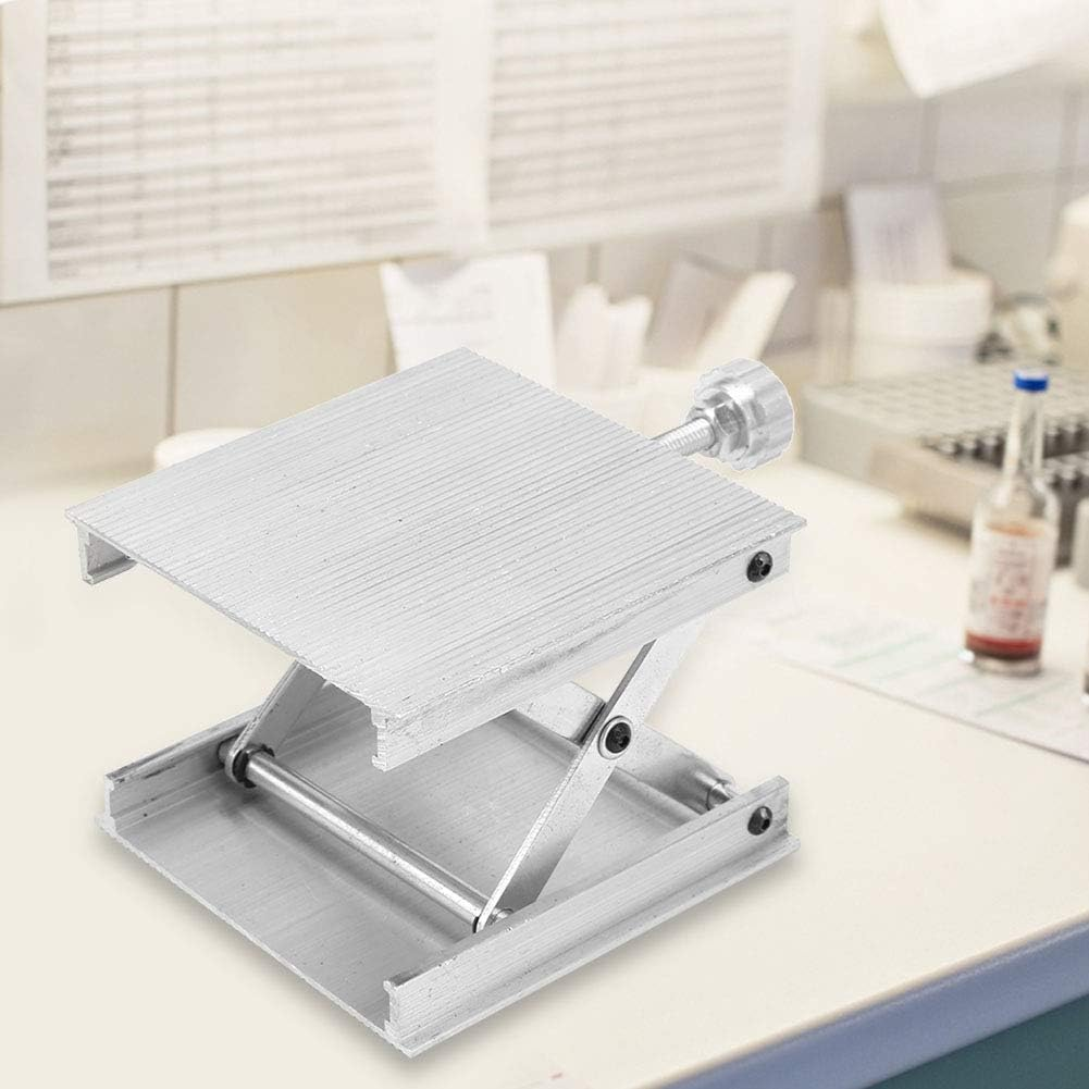 Changor Lift Jack Wide Flat, Aluminum Alloy Material, 90Mm Height Range, for Laboratory Instruments and Measurement Tools