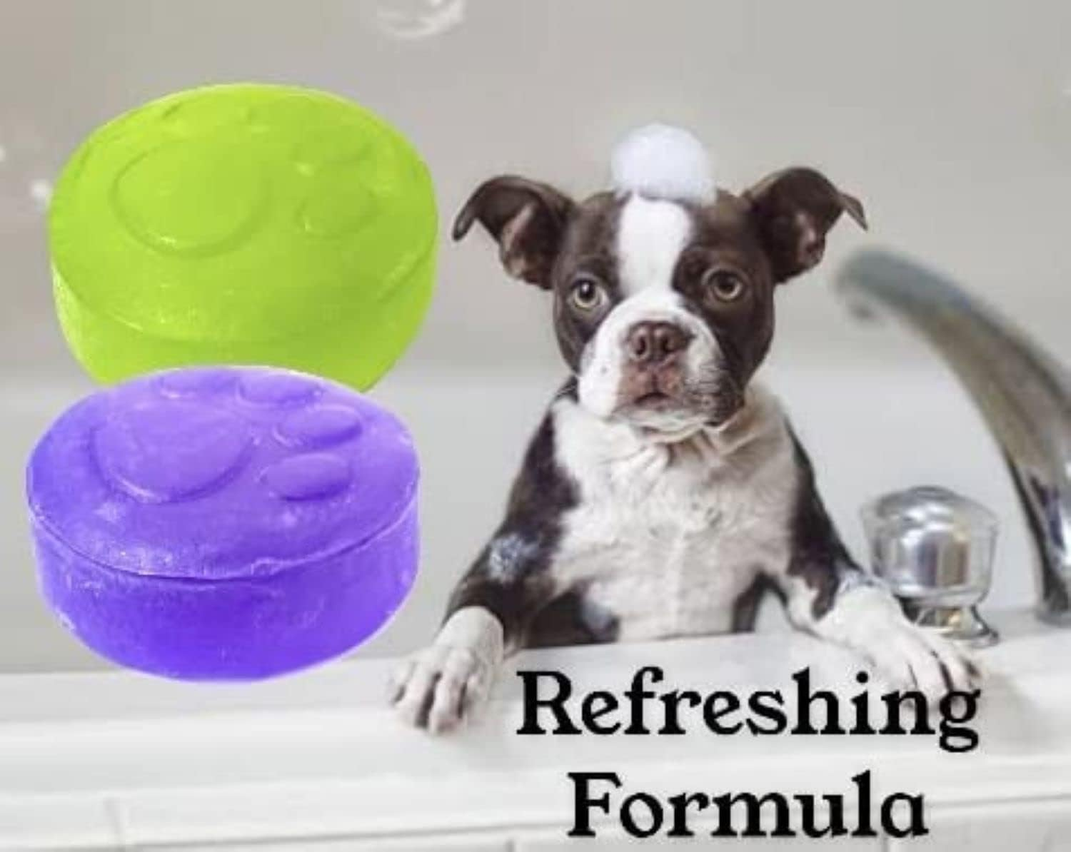 Oh My Dog Fur Brightening Antibacterial Organic Dog Soap by Pet Needs- with the Goodness of Lavender with Cedar Wood Oil (Pack of 2) image number 4