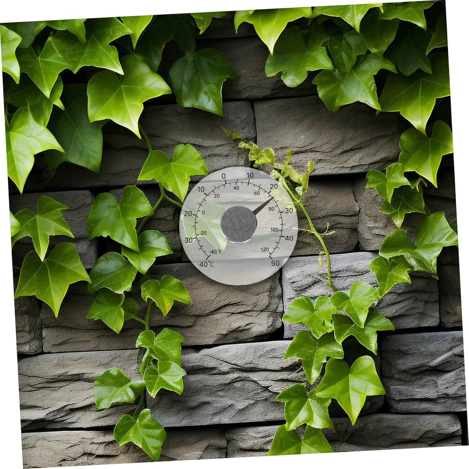 Luxshiny Indoor Outdoor Thermometer with Celsius Fahrenheit Display Multipurpose Temperature Gauge for Greenhouse Home Bedroom School Use Lightweight and Read Temperature Scale image number 1