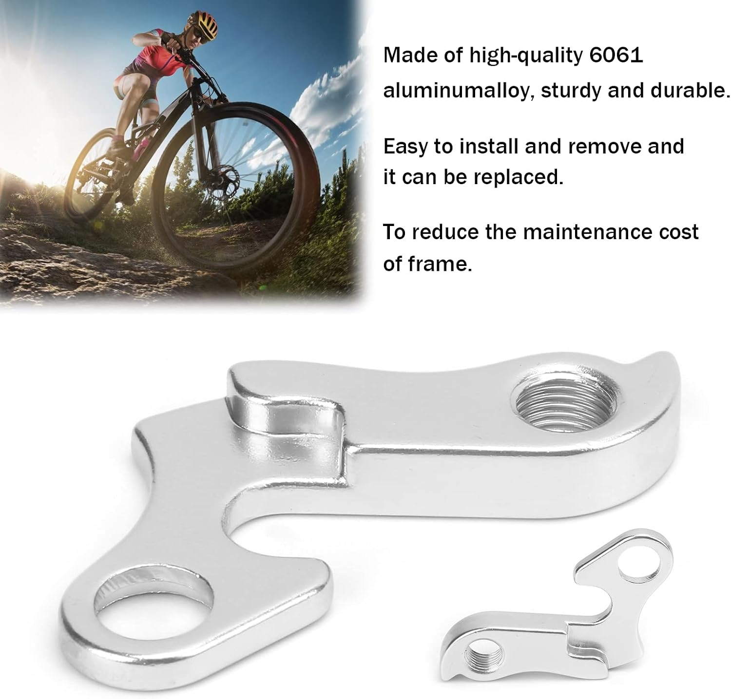 Aluminum Alloy Bike Derailleur Hanger Replacement - Universal Fit for Most Bikes, Easy Installation, Impact Resistant image number 5