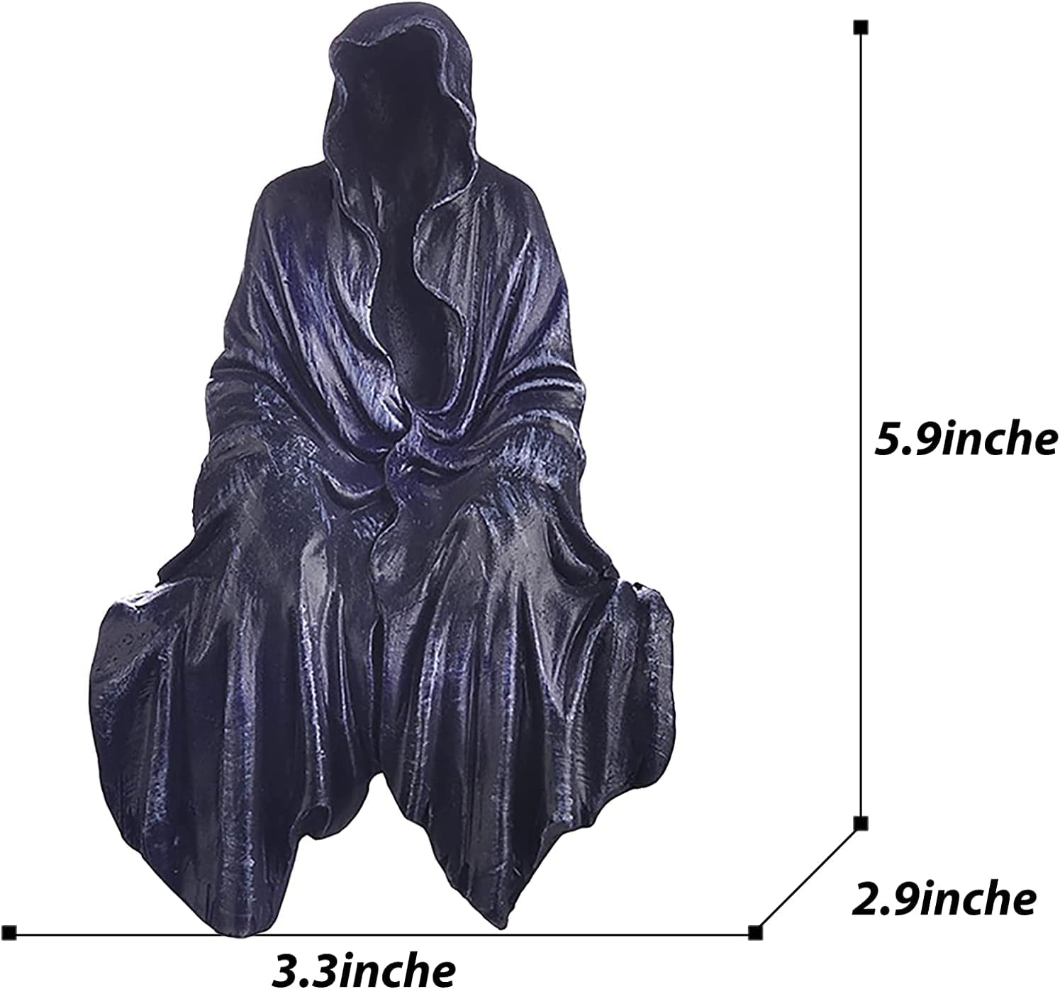 Reaper Consolation Creeper Sitting Statue - Gothic Resin Table Top Ornament Sculpture Decoration - Comfort Creeper image number 6