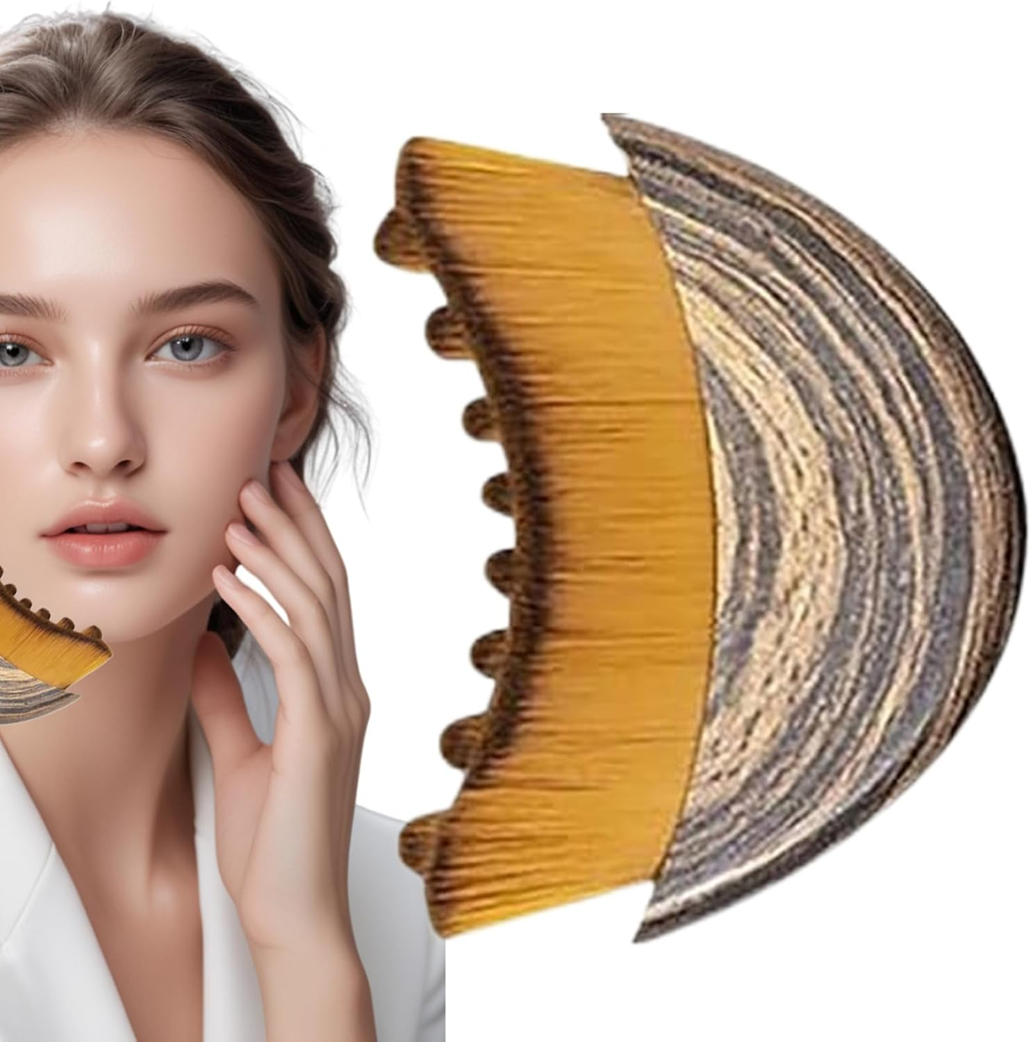 Lymphatic Contour Face Brush, Dry Brushing Body Brush for Lymphatic - Face Dry Brushing, Ergonomically Designed to Fit the Skin Precisely image number 1